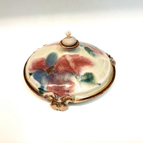 #231012 Oil Lamp, Red/Blue/Teal $16.50 at Hunter Wolff Gallery
